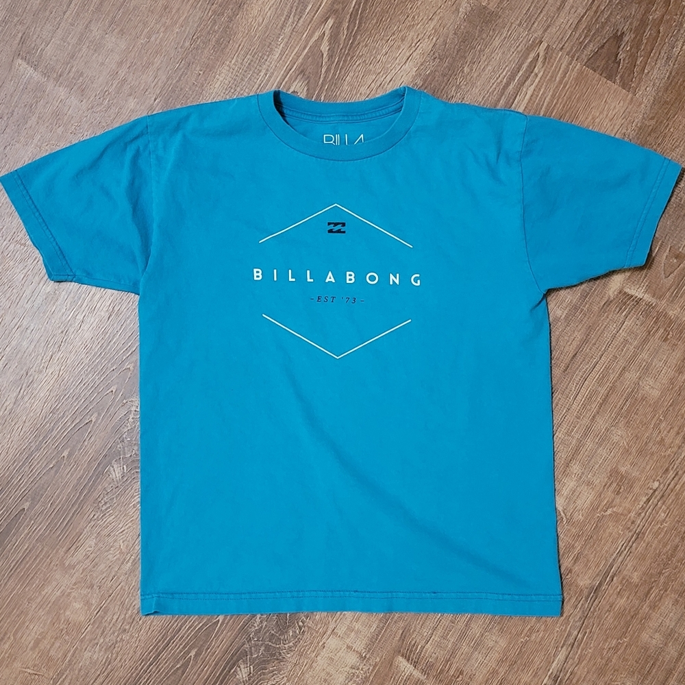 Boys Billabong Shirt, Blue, Medium, 100$ Organic Cotton